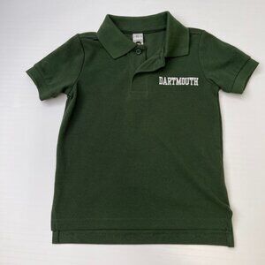 Dartmouth Polo Boy 2T Spell Out High Low Short Sleeve Shirt College Core No